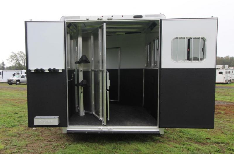 2021 Exiss Trailers 7208 2 Horse Trailer 8'6" LQ Electric Awning