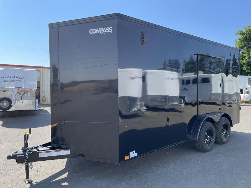 2023 Compass Jasper SE 7.5X14 - Flat Top Side by Side/UTV/ATV/Cargo Trailer **Reduced $1400** w/ Blackout Pkg 48" x 54" Escape Door Over Wheel Well, Tandem 5.2K Rubber Torsion Axles & 12" Additional Height 2023 Compass Jasper SE 7.5X14 - Flat Top Side by Side/UTV/ATV/Cargo Trailer **Reduced $1400** w/ Blackout Pkg 48" x 54" Escape Door Over Wheel Well, Tandem 5.2K Rubber Torsion Axles & 12" Additional Height