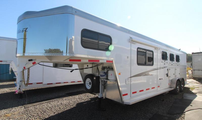2018 Trails West Sierra 8x13 LQ w/ Slide out Dinette - Lined and insulated horse area - 3 Horse Trailer - Hoof Grip Flooring - Aluminum Skin Steel Frame 2018 Trails West Sierra 8x13 LQ w/ Slide out Dinette - Lined and insulated horse area - 3 Horse Trailer - Hoof Grip Flooring - Aluminum Skin Steel Frame