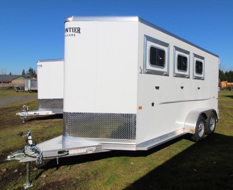 2022 Frontier Strider Series Combo/Slant 3 Horse Trailer Horse
