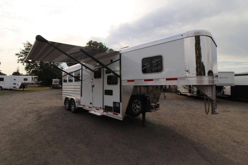 2022 Exiss 7306 - 6ft SW Living Quarters - 3 Horse Aluminum Trailer 2022 Exiss 7306 - 6ft SW Living Quarters - 3 Horse Aluminum Trailer
