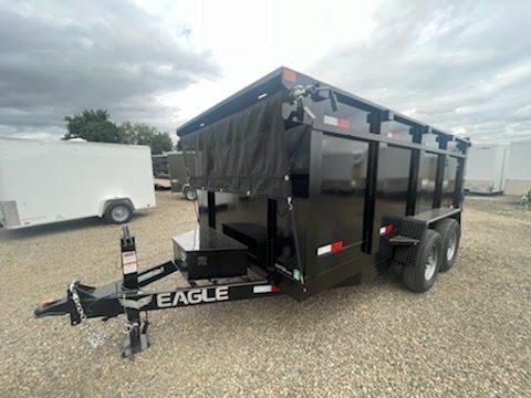 NEW 2023 Eagle 7X14 Raptor Series 14K Dump Trailer - 48" Sides - Dual Action Spreader Gate - Spare Tire & Mount **REDUCED $575** NEW 2023 Eagle 7X14 Raptor Series 14K Dump Trailer - 48" Sides - Dual Action Spreader Gate - Spare Tire & Mount **REDUCED $575**