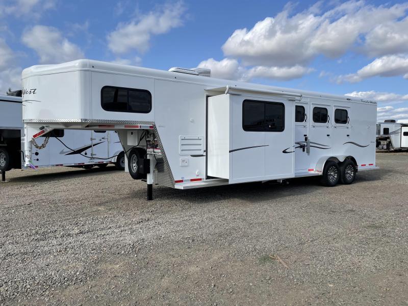 2022 Trails West Sierra LQ 3 Horse 8x13 Slide Out FRT Trailer Near Me