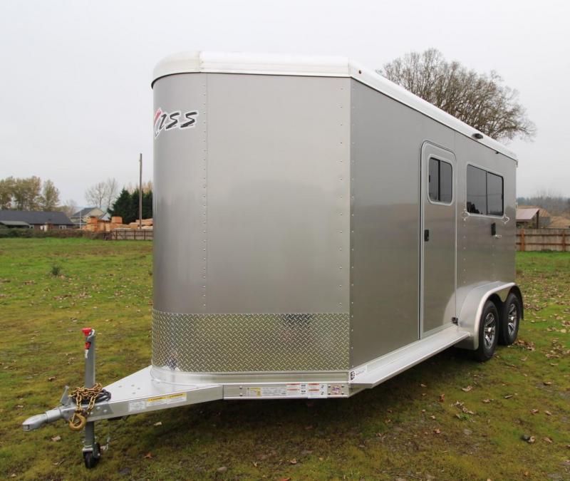 2022 Exiss 724 Straight Load BP 2 Horse Trailer Easy Care Floor