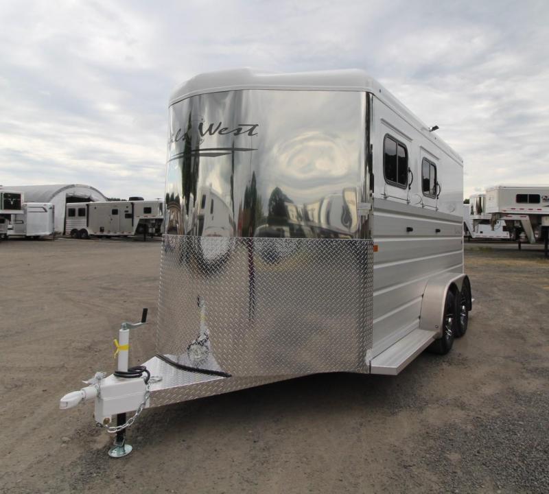 2020 Trails West Sierra II Warmblood 7'6" Tall 2 Horse Trailer Aluminum Skin Steel Frame 2020 Trails West Sierra II Warmblood 7'6" Tall 2 Horse Trailer Aluminum Skin Steel Frame