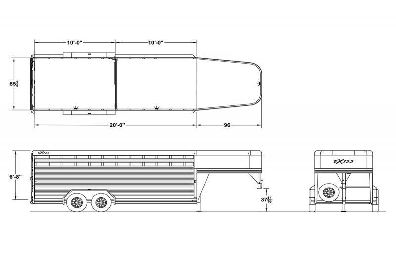 new Stock / Stock Combo Trailers Exiss Trailers  for sale, in Woodland, WA Thumbnail 17