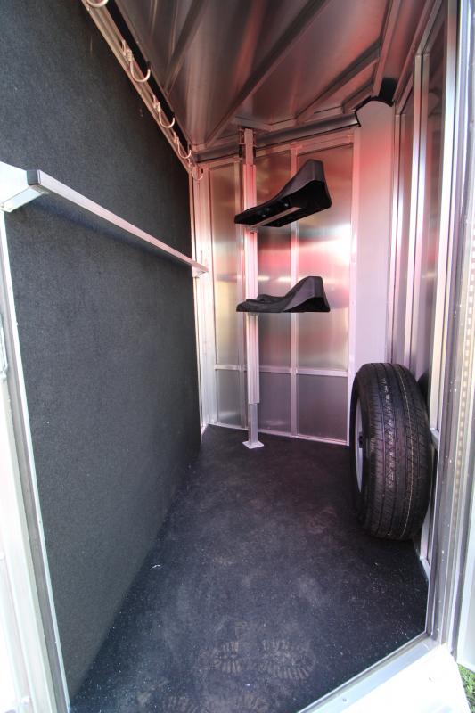 2022 Frontier Strider Aluminum 2 Horse Trailer Heavy Duty Kick Walls