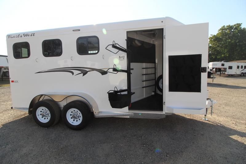 2023 Trails West Manufacturing Adventure II MX 3 Horse Trailer Horse