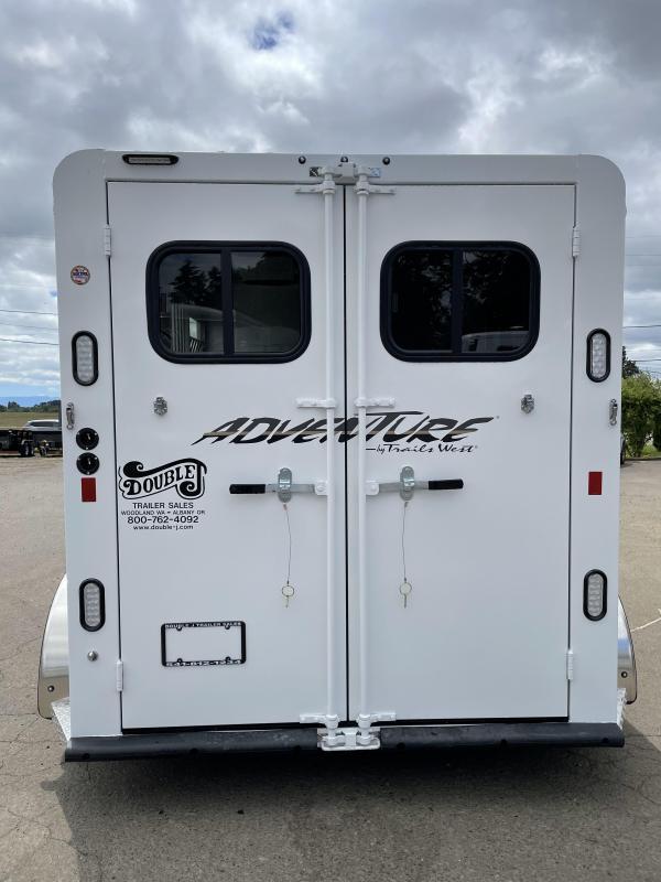 2023 Trails West Adventure MX II 2 Horse Trailer Swing out Saddle