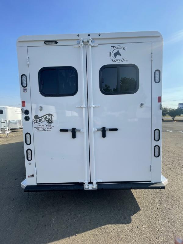 2023 Trails West Sierra II 3 Horse Bumper Pull Warmblood Height