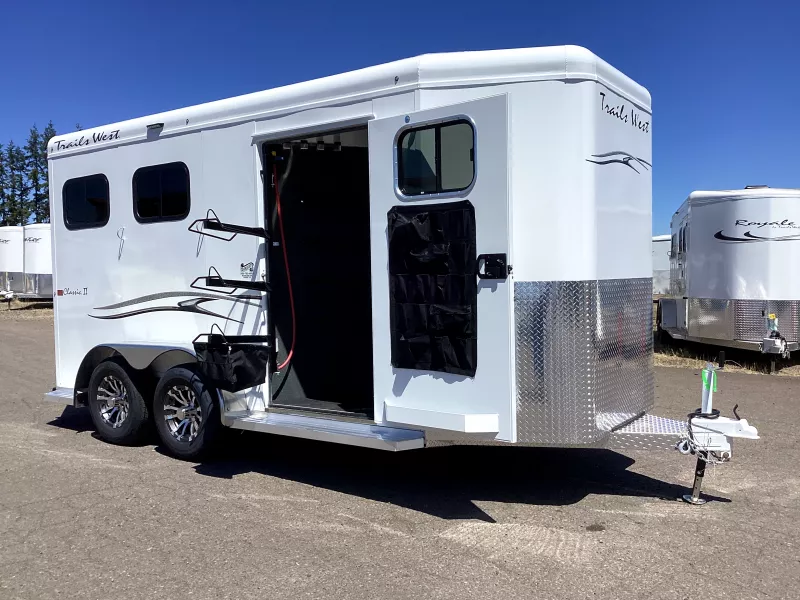 2026 Trails West Classic II 2 Horse Trailer- Warmblood Height- Extra length added to dressing room!
