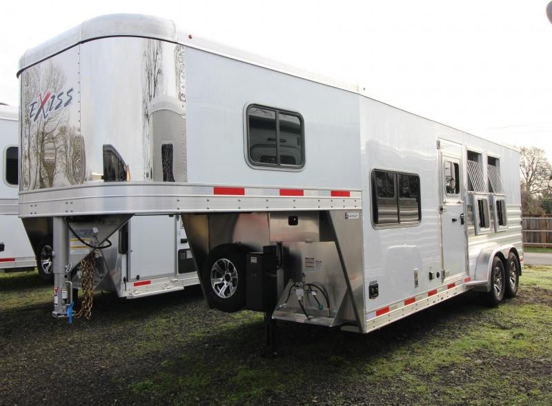 2022 Exiss Escape 7306 - 6ft SW Living Quarters 3 Horse Aluminum Trailer 2022 Exiss Escape 7306 - 6ft SW Living Quarters 3 Horse Aluminum Trailer