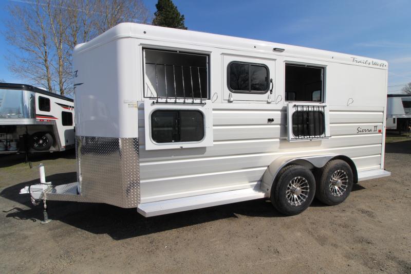 PRICE REDUCED $1,000 2023 Trails West Sierra II 3 Horse Trailer - Aluminum Skin Steel Frame