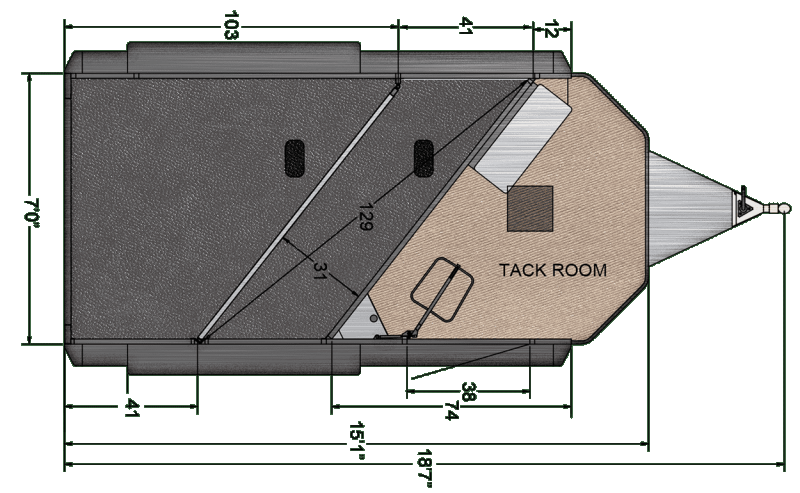 2020 Trails West Sierra Select 2 Horse Trailer - Drop Down Feed Doors - Rubber Wall Mats - Floor Mats - Roof Vents 2020 Trails West Sierra Select 2 Horse Trailer - Drop Down Feed Doors - Rubber Wall Mats - Floor Mats - Roof Vents