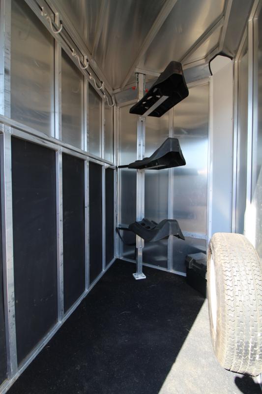 2016 Frontier Strider 3 Horse Aluminum Trailer Heavy Duty kick wall