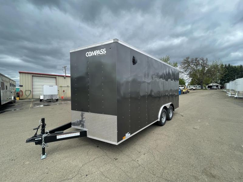 2023 8.5x16 Jasper Auto Car / Racing Trailer/Side x Side 16" ramp extension (4) D Rings