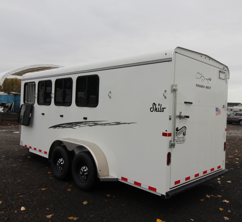 2022 Thuro-Bilt Shilo 4-Horse Bumper Pull - w/ Spare Tire & Extra Divider Catch 2022 Thuro-Bilt Shilo 4-Horse Bumper Pull - w/ Spare Tire & Extra Divider Catch