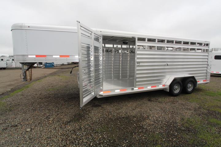 2021 Exiss 20' Stock Trailer-All Aluminum-Sliders in Gates-Escape Door 2021 Exiss 20' Stock Trailer-All Aluminum-Sliders in Gates-Escape Door