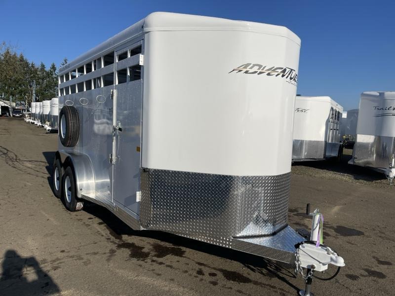 2023 Trails West Manufacturing Adventure II 17ft Stock / Stock Combo Trailer 2023 Trails West Manufacturing Adventure II 17ft Stock / Stock Combo Trailer