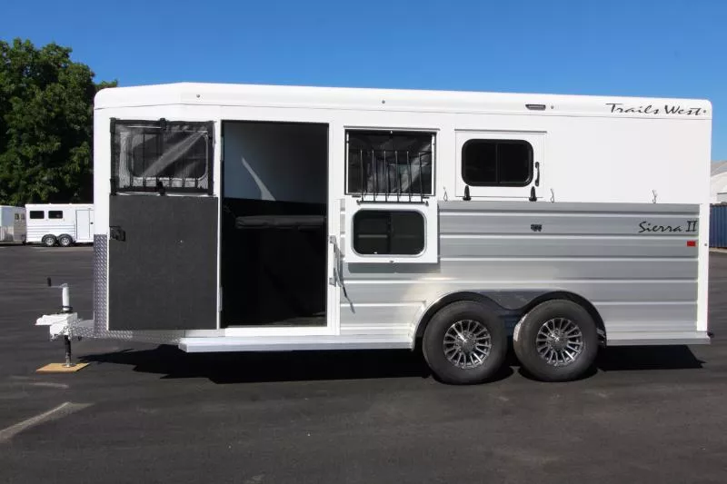 2026 Trails West Sierra II 3 Horse Trailer-Comfort Package- 7'4" Tall-Escape Door- Drop Down Safety Screens
