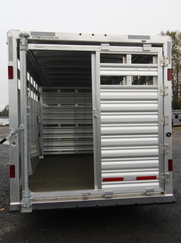 2022 Featherlite 84137024 24ft Stock / Stock Combo Trailer w/ 4ft