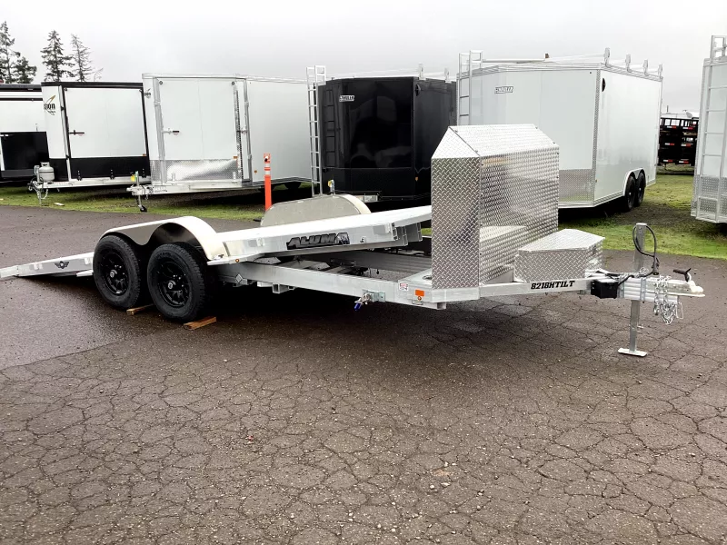 2027 Aluma 82"X18' Heavy Anniversary Tilt-Tandem Axle-Electric Brake-15" Alum Wheels