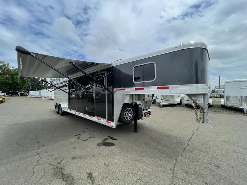 2022 Exiss Express CXF 4 Horse LQ - REDUCED $5700 - Power Awning - 50/50 Stock Type Rear Doors - Stud Divider - Escape Door - Side Tack - Easy Care Flooring - Removable Plexiglass Inserts - Hydraulic Jack- 2022 Exiss Express CXF 4 Horse LQ - REDUCED $5700 - Power Awning - 50/50 Stock Type Rear Doors - Stud Divider - Escape Door - Side Tack - Easy Care Flooring - Removable Plexiglass Inserts - Hydraulic Jack-