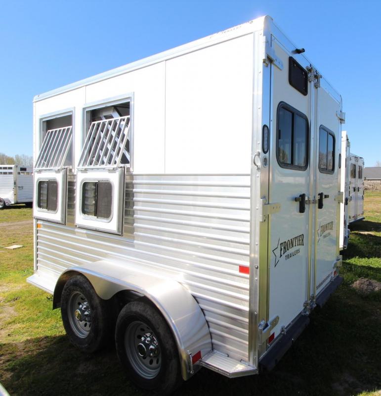 2021 Frontier STRIDER 2 HORSE TRAILER DROP DOWN WINDOWSEXTRUDED SIDE