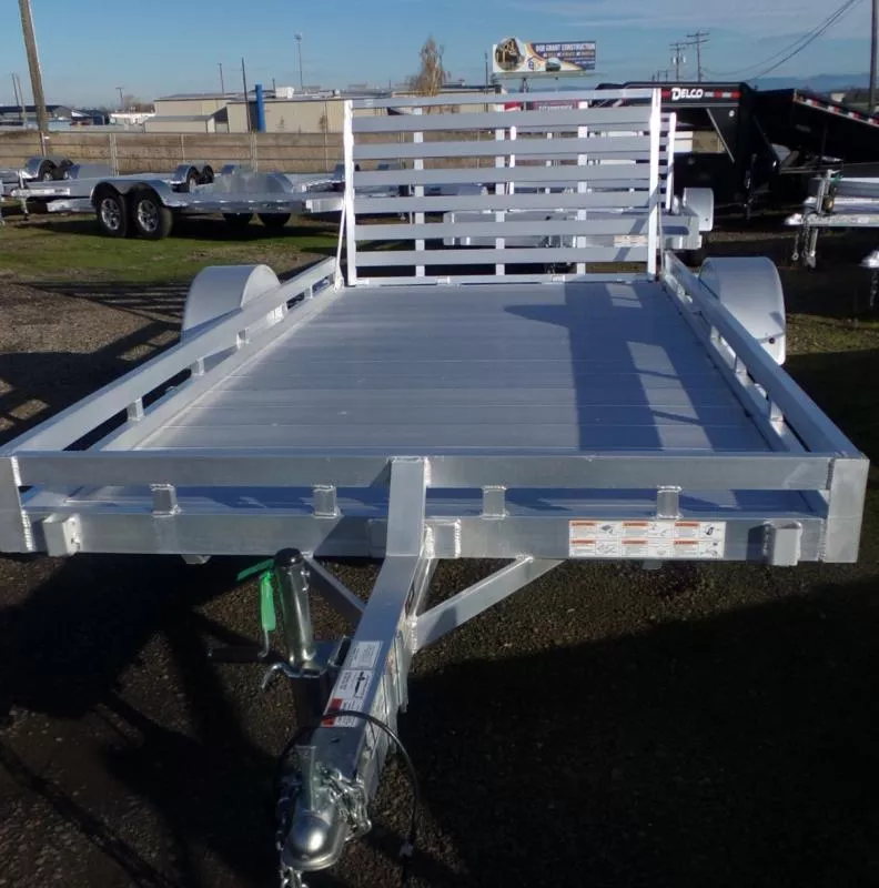 2026 Featherlite 1693 Flatbed 14' Utility Trailer -All Aluminum - 10 Stake Pockets-Rubber Torsion Axles
