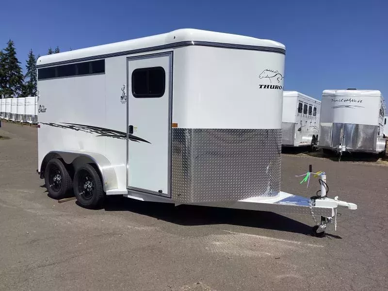2026 Thuro-Bilt Shilo 2 Horse Trailer-7'0" Tall- Extra Divider Catch- 1' Added Length-Rear Flood Light w/Toggle Switch Horse Trailer