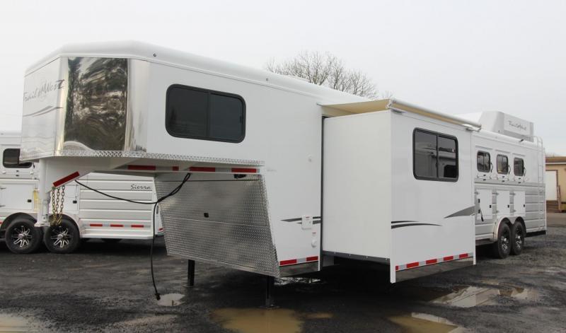2019 Trails West Sierra 13' x 13' Living Quarters w/ Slide 4 Horse Trailer PRICE REDUCED $2850- Side Tack - GEN READY 2019 Trails West Sierra 13' x 13' Living Quarters w/ Slide 4 Horse Trailer PRICE REDUCED $2850- Side Tack - GEN READY