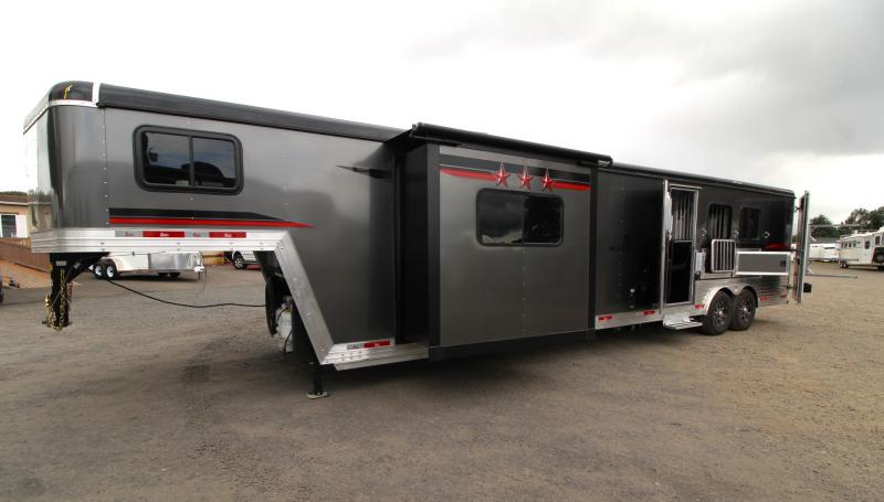 2023 Bison Silverado SV8316S - 16ft SW - 8ft Wide Living Quarters with SLIDE OUT - Sofa and Dinette - 3 Horse Aluminum Trailer 2023 Bison Silverado SV8316S - 16ft SW - 8ft Wide Living Quarters with SLIDE OUT - Sofa and Dinette - 3 Horse Aluminum Trailer