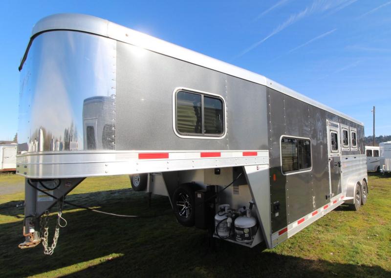 2020 Exiss 7308 LQ 8FT SHORT WALL ALUMINUM 3 Horse Trailer Washington Trailer Classifieds