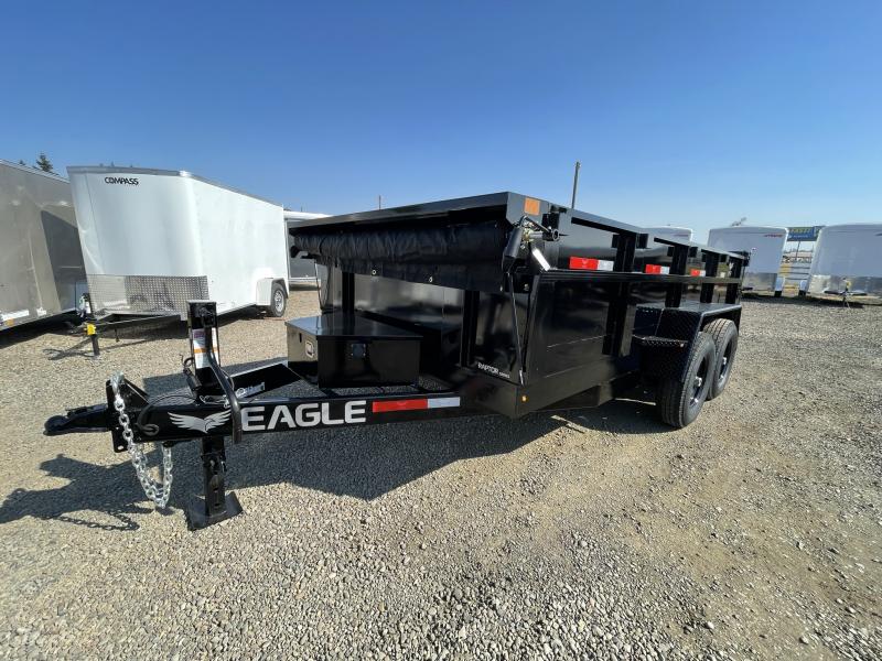 NEW!!! 2023 Eagle Raptor Series 7X14 - 14K Dump Trailer - Dual Action Spreader Gate - 24" Sides - Scissor Lift - Spare Tire & Mount - Mesh Roll Tarp NEW!!! 2023 Eagle Raptor Series 7X14 - 14K Dump Trailer - Dual Action Spreader Gate - 24" Sides - Scissor Lift - Spare Tire & Mount - Mesh Roll Tarp