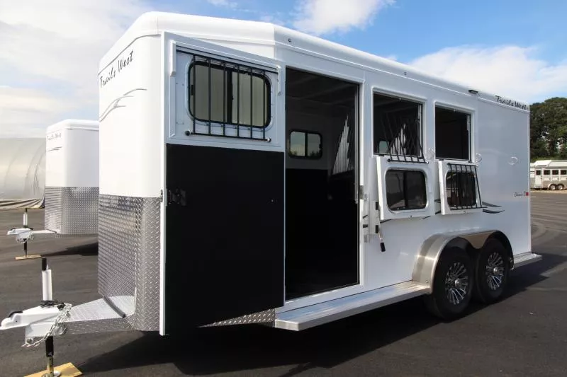 2026 Trails West Classic II 3 Horse Trailer-7'4" Tall-Escape Door- Convenience Package