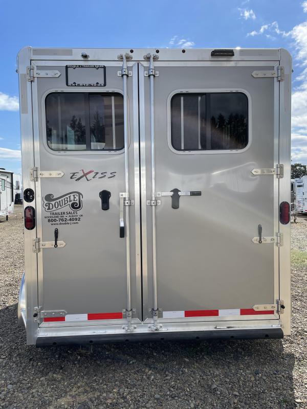 2022 Exiss Express SS 2 Horse Bumper Pull Easy Care Flooring Drop