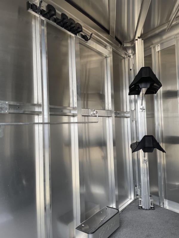 2022 Exiss Express SS 2 Horse Bumper Pull Easy Care Flooring Drop