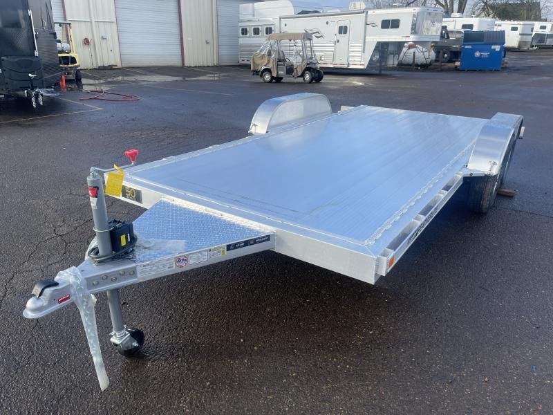 2023 Featherlite 3182 16' Flatbed Trailer - Removable aluminum fenders - Rub rail welded to stake pockets - Aluminum treadplate hitch cover - Surface mount airline tie down system 2023 Featherlite 3182 16' Flatbed Trailer - Removable aluminum fenders - Rub rail welded to stake pockets - Aluminum treadplate hitch cover - Surface mount airline tie down system