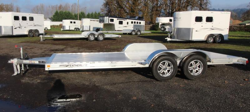 2021 Featherlite 3182 - 18FT FLAT BED CAR TRAILER ALL ALUMINUM WITH RAMPS 2021 Featherlite 3182 - 18FT FLAT BED CAR TRAILER ALL ALUMINUM WITH RAMPS