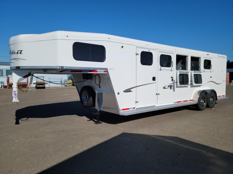 2023 Trails West Classic 4 Horse Gooseneck - Supertack - Drop Down Feed Windows & Bars -Escape Door - Rubber Mats - 2 Swing Out Saddle Racks & Blanket Bars - 2023 Trails West Classic 4 Horse Gooseneck - Supertack - Drop Down Feed Windows & Bars -Escape Door - Rubber Mats - 2 Swing Out Saddle Racks & Blanket Bars -