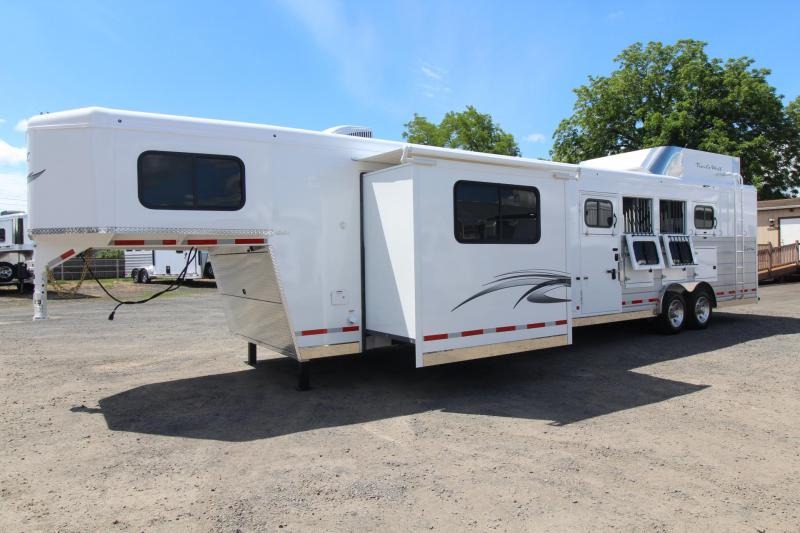 2023 Trails West Sierra LQ 4 Horse 13x13, 8'W, W/ Slide out - Hayrack - Side Tack -4 Horse Trailer 2023 Trails West Sierra LQ 4 Horse 13x13, 8'W, W/ Slide out - Hayrack - Side Tack -4 Horse Trailer