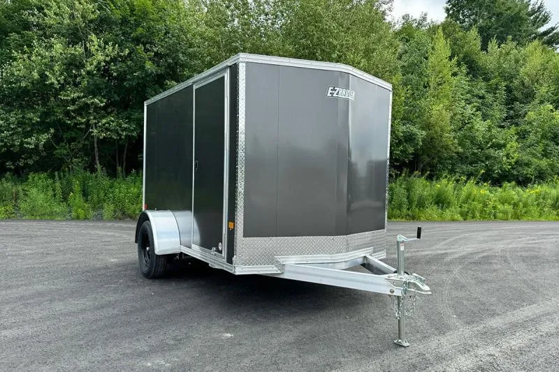 2026 ALCOM EZ Hauler 6x12' Enclosed Cargo-XLT Pro Series-Curbside Side Door-76" Interior Height-3500# Single Axle-Charcoal