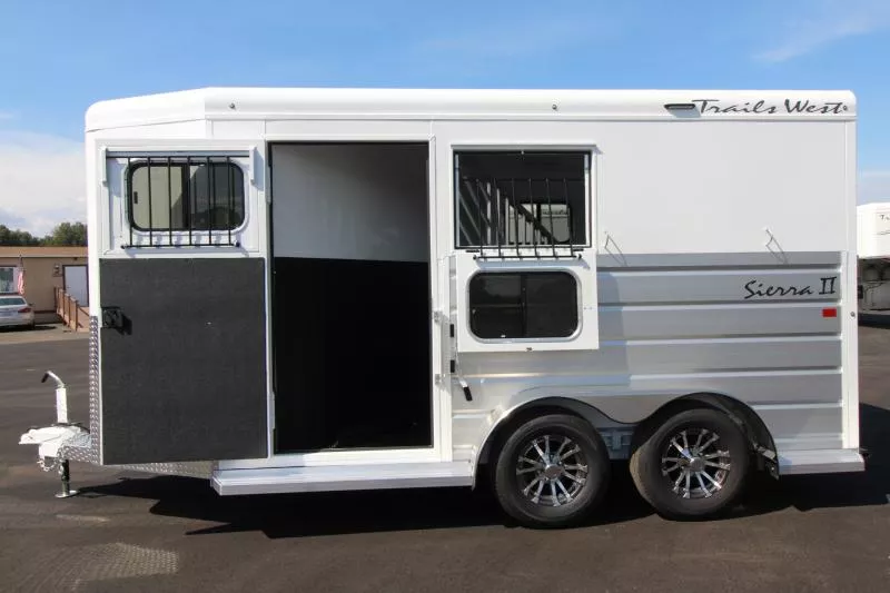 2026 Trails West Sierra II 2 Horse Trailer-Comfort Package- 7'4" Tall-Escape Door