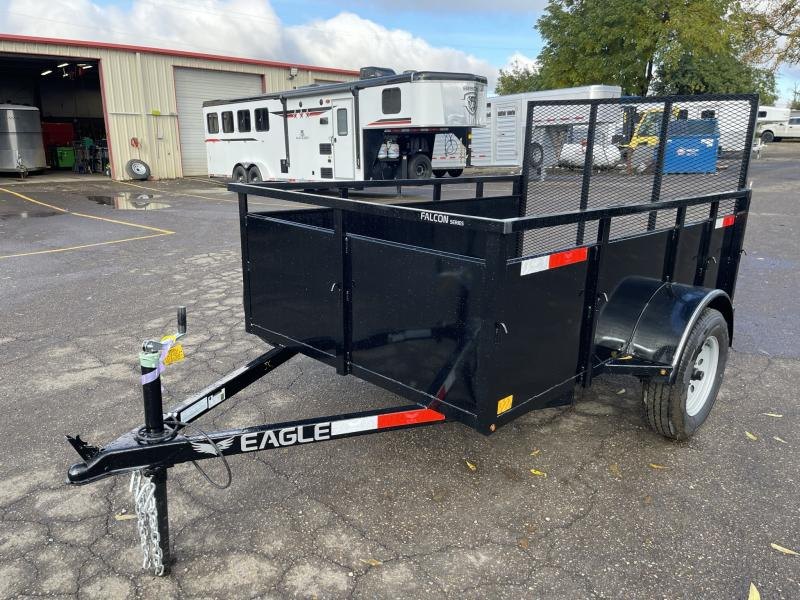 2023 Eagle Trailer Falcon 6X10 Single Axle Utility Trailer Spare Tire