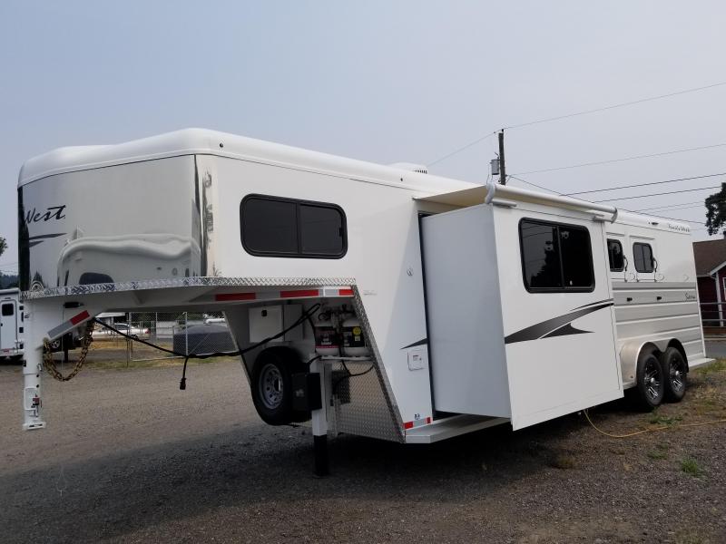 2022 Trails West Sierra LQ 3 Horse 8x13 Slide Out FRT Trailer Near Me