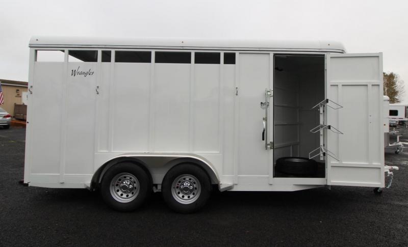 2020 Thuro-Bilt Wrangler 7' 6" Tall 3 Horse Trailer w/ Swing out Saddle Rack and Swinging Tack Wall - Upgraded Large Stalls 2020 Thuro-Bilt Wrangler 7' 6" Tall 3 Horse Trailer w/ Swing out Saddle Rack and Swinging Tack Wall - Upgraded Large Stalls