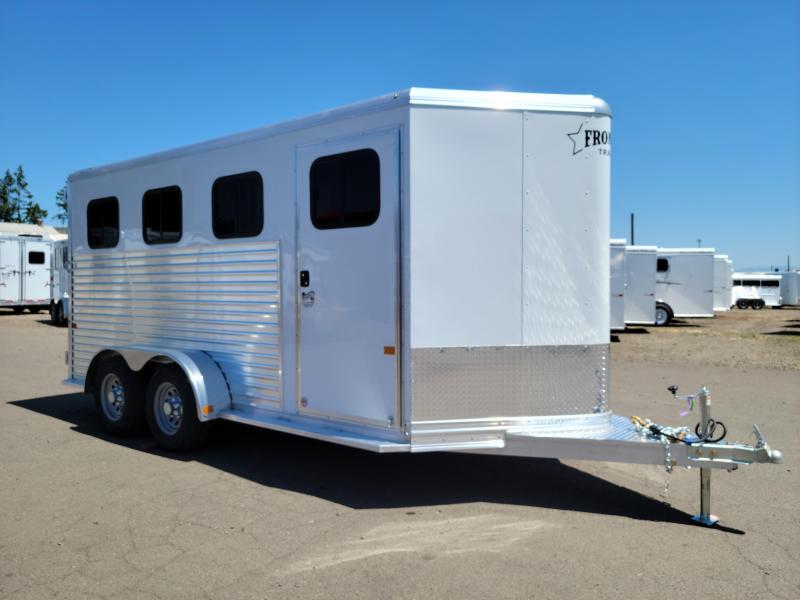 2023 Frontier Strider 3 Horse Bumper Pull Drop Down Windows & Bars