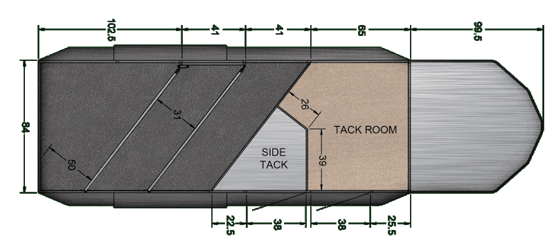 2021 Trails West Classic 3H Horse Lined and Insulated Comfort Package-Side Tack-7'6" Tall-Side Escape Door 2021 Trails West Classic 3H Horse Lined and Insulated Comfort Package-Side Tack-7'6" Tall-Side Escape Door
