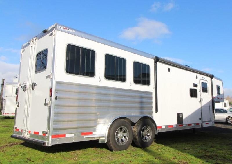 2022 Exiss Trailers Escape 7310 3Horse LQ w/ Easy Care Flooring Horse