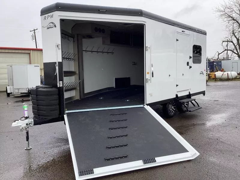 COMING FALL 2025! 2026 Trails West Manufacturing RPM 20'  Snowmobile Trailer-Value Package-7.5 gal. LP Tanks-14 x 14 Vent w/High Powered Fan